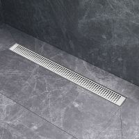 Душевой лоток AM.PM MasterFlow 70 с решеткой Хром матовый Cut Gradient арт-W01SC-P11-070-01SB — фото 5, Душевые лотки