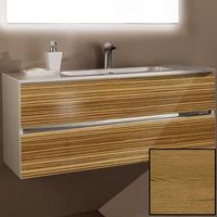 Тумба с раковиной SanVit Кубэ-2 75 с фактурой под дерево подвесная Акация светлая арт-kkube2075 — фото 1, Тумбы с раковиной