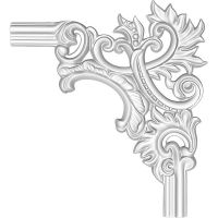 Угловой элемент Decomaster 25x360x325 мм арт-97803-2R — фото 1, Молдинги