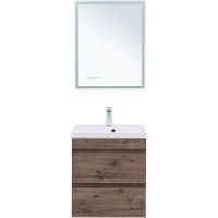 Тумба под раковину Aquanet Нота New 60 подвесная Дуб веллингтон табак арт-334191 — фото 9, Тумбы под раковину