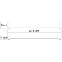 Полотенцедержатель WasserKRAFT Berkel Хром арт-K-6830 — фото 3, Полотенцедержатели