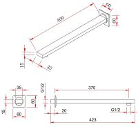 Душевая система Berges Ventas 3S Хром сильвер арт-073005 — фото 7, Встраиваемые душевые комплекты