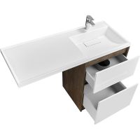 Тумба под раковину Aquaton Лондри 120 Дуб Кантри без фасада арт-1A266901LHDY0 — фото 6, Тумбы под раковину