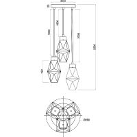 Товар: Подвесной светильник Maytoni Modern Cocktail time Прозрачный Золото арт-MOD325PL-03G - фото 4 Подвесной светильник Maytoni Modern Cocktail time Прозрачный Золото арт-MOD325PL-03G — фото 4, Подвесные светильники