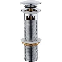 Донный клапан Frap click-clack Хром арт-F69 — фото 1, Донные клапаны