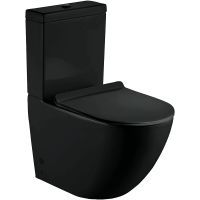 Унитаз компакт Esbano Ripoll-C Черный матовый с бачком и сиденьем Микролифт арт-ESUNRIPOCMB — фото 1, Напольные унитазы