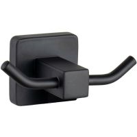 Двойной крючок Haiba Черный матовый арт-HB8905-2 — фото 1, Крючки для полотенец