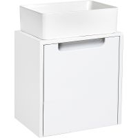 Тумба под раковину Runo Бари Микра 40 подвесная Белая арт-00-00001975 — фото 2, Тумбы под раковину