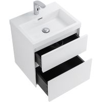 Тумба под раковину BelBagno Pietra Mini 50 подвесная Bianco Lucido арт-PIETRA MINI-500AS-2C-SO-BL — фото 4, Тумбы под раковину