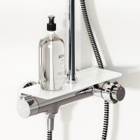 Душевая система Damixa Jupiter с термостатом Хром арт-977750000 — фото 3, Душевые стойки