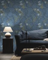 Обои Emiliana Parati Zen Винил на флизелине (1,06*10,05) Синий, Деревья/Цветы арт-72959 — фото 3, Обои для стен