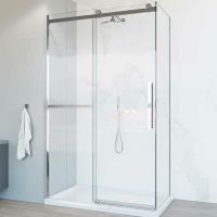 Душевой уголок Vincea Como Soft 120x100 профиль Хром стекло прозрачное арт-VSR-1CS1012CL — фото 1, Прямоугольные душевые уголки