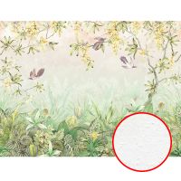 Фреска Ortograf Aurora 34112 Фактура бархат FX Флизелин (4*3) Зеленый, Листья/Цветы арт-34112 (бархат FX) — фото 1, Фрески