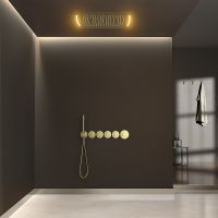 Товар: Душевая система Timo Saona с термостатом Золото матовое арт-SX-2319/17SM - фото 2 Душевая система Timo Saona с термостатом Золото матовое арт-SX-2319/17SM — фото 2, Встраиваемые душевые комплекты