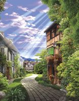 Фреска Ortograf Городской пейзаж 30464 Фактура бархат FX Флизелин (2,1*2,7) Разноцветный, Город/Пейзаж арт-30464 (бархат FX) — фото 2, Фрески