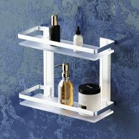 Товар: Стеклянная полка AM.PM Sense L Серебристая арт-A7455200 - фото 2 Стеклянная полка AM.PM Sense L Серебристая арт-A7455200 — фото 2, Полки для ванной и душа