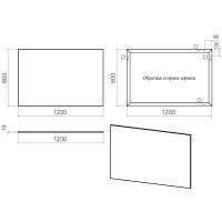 Зеркало Brevita Mars 120 Черное арт-MARS-02120-ЧмП — фото 6, Зеркала в ванную комнату