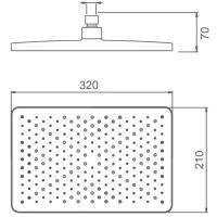 Верхний душ Splenka Хром арт-S451.52 — фото 3, Верхние души