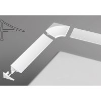 Набор заглушек и уголков Ravak 11 Белый арт-B460000001 — фото 1, Комплектующие для душевого оборудования