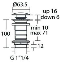 Товар: Донный клапан Ideal Standard Click-Clack Черный шелк арт-E1483XG - фото 2 Донный клапан Ideal Standard Click-Clack Черный шелк арт-E1483XG — фото 2, Донные клапаны