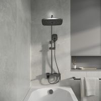 Душевая система Grossman Pragma Графит брашированный арт-500.K35.03.420 — фото 8, Душевые стойки