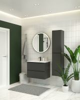 Тумба под раковину Aquanet Эмбер 105 подвесная Черная матовая арт-330470 — фото 5, Тумбы под раковину