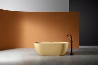 Ванна из искусственного камня Abber Frankfurt 170x75 Песочная матовая без гидромассажа арт-AM9941MS — фото 3, Ванны из искусственного камня