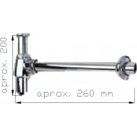 Сифон для раковины Nofer Хром арт-13105.B — фото 2, Сифоны для раковины