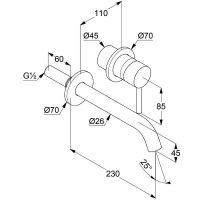 Смеситель для раковины Kludi Bozz Хром арт-382450576S — фото 5, Смесители для раковины