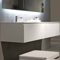 Тумба с раковиной SanVit Флай 60 в цвете Ral подвесная Белый глянец арт-kfly2060 — фото 1, Тумбы с раковиной