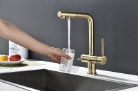 Смеситель для кухни Paulmark Serpentine Бронза арт-Se213222-BR — фото 3, Смесители для кухни