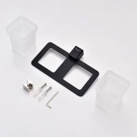 Стакан для зубных щеток Raglo двойной Черный матовый арт-R301.08.06 — фото 10, Стаканы для зубных щеток