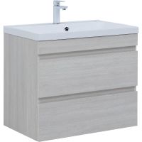 Тумба под раковину Aquanet Нота New 75 подвесная Дуб холден арт-334204 — фото 1, Тумбы под раковину