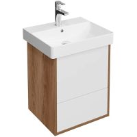 Товар: Тумба под раковину Kerama Marazzi Pro 50 PRO.50.2\OLM подвесная Белая матовая Швейцарский вяз арт-PRO.50.2\OLM - фото 1 Тумба под раковину Kerama Marazzi Pro 50 PRO.50.2\OLM подвесная Белая матовая Швейцарский вяз арт-PRO.50.2\OLM — фото 1, Тумбы под раковину