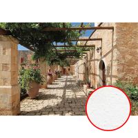 Фреска Ortograf Городской пейзаж 4619 Фактура бархат FX Флизелин (4*2,7) Бежевый/Зеленый, Город/Цветы арт-4619 (бархат FX) — фото 1, Фрески