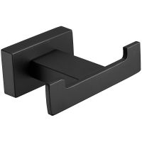 Двойной крючок Belz B903 Черный матовый арт-B90305-2 — фото 1, Крючки для полотенец