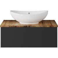 Товар: Тумба с раковиной Misty Ива 80 подвесная Графит Дуб Вотан арт-УТ000014119 - фото 2 Тумба с раковиной Misty Ива 80 подвесная Графит Дуб Вотан арт-УТ000014119 — фото 2, Тумбы с раковиной