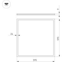 Товар: Потолочный светильник Arlight Intenso Белый арт-032812 - фото 4 Потолочный светильник Arlight Intenso Белый арт-032812 — фото 4, Накладные светильники