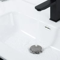 Донный клапан Frap click-clack Оружейная сталь арт-F62-9 — фото 6, Донные клапаны