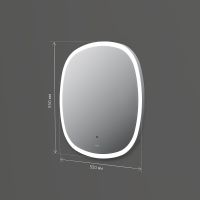 Зеркало AM.PM Func 55 с подсветкой с ИК-сенсорным выключателем арт-M8FMOX0551WGS — фото 9, Зеркала в ванную комнату