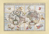 Фреска Ortograf Карты мира 4299 Фактура бархат FX Флизелин (3,4*2,4) Разноцветный, Карты/Животные арт-4299 (бархат FX) — фото 2, Фрески