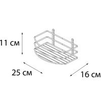 Полка корзина Fixsen Хром арт-FX-720-1 — фото 3, Полки для ванной и душа