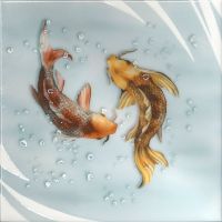 Керамический декор Kerama Marazzi Чудо-озеро 4 VT\A471\5009 20х20 см арт-VT\A471\5009 — фото 1, Керамическая плитка