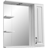 Зеркало со шкафом Stella Polar Кармела 75 Ольха белая арт-SP-00000185 — фото 1, Зеркальные шкафы в ванную