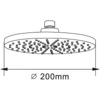 Верхний душ Orange Хром арт-S09TS — фото 7, Верхние души