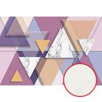 Фреска Ortograf Forma 32647 Фактура флок FLK Флизелин (4*2,7) Розовый/Разноцветный, Геометрия/Абстракция арт-32647 (флок FLK) — фото 1, Фрески