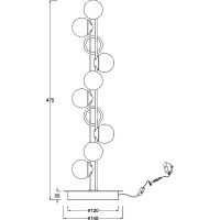 Настольная лампа Maytoni Modern Tessara Белая Золото арт-MOD081TL-L14G3K — фото 8, Настольные лампы