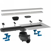 Душевой лоток Bettoserb Premium Line 75 с решеткой Хром матовый / под плитку арт-13100005 — фото 1, Душевые лотки