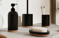 Стакан для зубных щеток WasserKRAFT Vils Черный арт-K-6128 — фото 2, Стаканы для зубных щеток