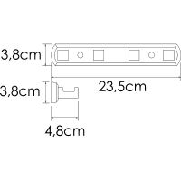 Товар: Вешалка для полотенец WasserKRAFT Rhin Хром арт-K-8774 - фото 3 Вешалка для полотенец WasserKRAFT Rhin Хром арт-K-8774 — фото 3, Крючки для полотенец